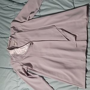 Vintage MODE SARA of California Silver Jacket‎ With Bedazzled Sash Women's XL